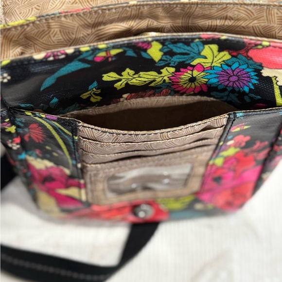 Sakroots Floral Crossbody Bag - Black Multicolor - Picture 9 of 13